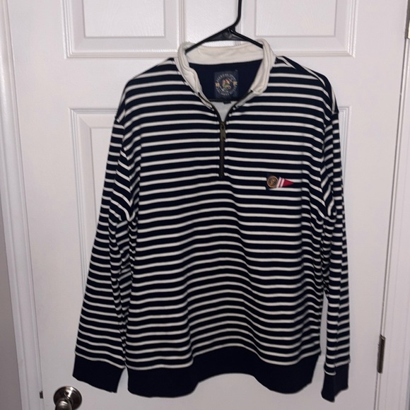 Kiel James Patrick (KJP) Bermuda Shirt 1/4 Pullover Sweater Sz Large